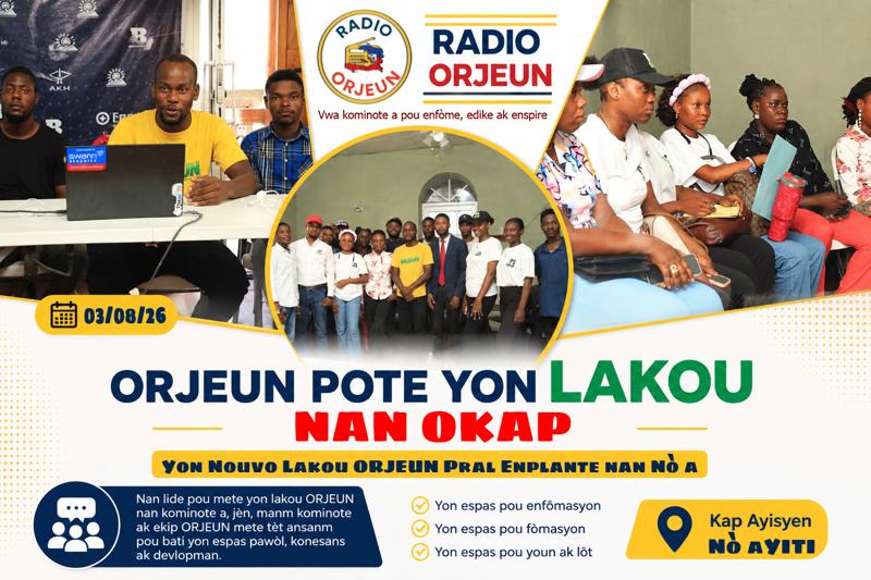 ORJEUN POTE YON NOUVO LAKOU NAN OKAP